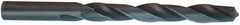 Chicago-Latrobe - #7 135° High Speed Steel Jobber Drill - TiCN Finish, Right Hand Cut, Spiral Flute, Straight Shank, 3-5/8" OAL, Split Point - Benchmark Tooling