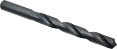 Interstate - 43/64" 118° High Speed Steel Jobber Drill - Oxide Finish, Right Hand Cut, Spiral Flute, Straight Shank, 7-5/8" OAL, Standard Point - Benchmark Tooling