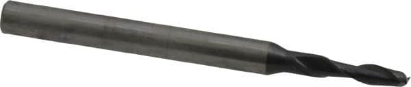 OSG - 5/64", 1/4" LOC, 1/8" Shank Diam, 1-1/2" OAL, 2 Flute, Solid Carbide Square End Mill - Single End, TiAlN Finish, Spiral Flute, 30° Helix, Centercutting, Right Hand Cut, Right Hand Flute, Series 402 - Benchmark Tooling