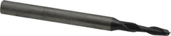 OSG - 5/64", 1/4" LOC, 1/8" Shank Diam, 1-1/2" OAL, 2 Flute, Solid Carbide Square End Mill - Single End, TiAlN Finish, Spiral Flute, 30° Helix, Centercutting, Right Hand Cut, Right Hand Flute, Series 402 - Benchmark Tooling