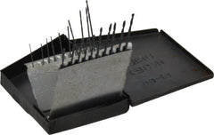 Interstate - 118° Point, Oxide Finish, High Speed Steel Jobber Length Drill Bit Set - Benchmark Tooling