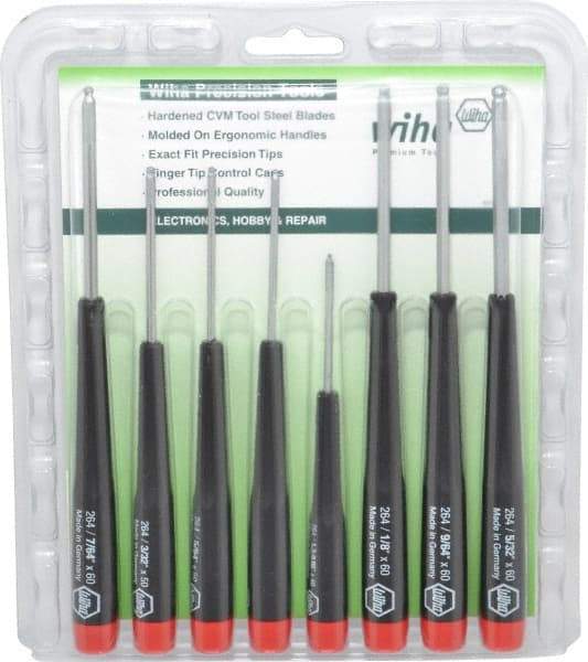 Wiha - 8 Piece, Hex Driver Set - Hex - Benchmark Tooling