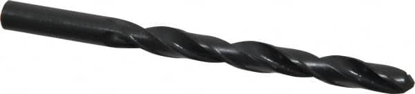 Interstate - Letter T 118° High Speed Steel Jobber Drill - Oxide Finish, Right Hand Cut, Spiral Flute, Straight Shank, 4-7/8" OAL, Standard Point - Benchmark Tooling