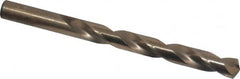 Interstate - 15/32" 135° Cobalt Jobber Drill - Bright Finish, Right Hand Cut, Spiral Flute, 5-3/4" OAL, Split Point - Benchmark Tooling