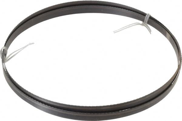 Disston - 18 TPI, 7' 9" Long x 1/2" Wide x 0.025" Thick, Welded Band Saw Blade - Carbon Steel, Toothed Edge, Raker Tooth Set, Hard Back, Contour Cutting - Benchmark Tooling