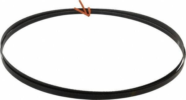 Disston - 14 TPI, 12' 6" Long x 1/2" Wide x 0.025" Thick, Welded Band Saw Blade - Carbon Steel, Toothed Edge, Raker Tooth Set, Hard Back, Contour Cutting - Benchmark Tooling