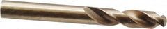 Interstate - 10mm 135° Cobalt Screw Machine Drill Bit - Bright Finish, Right Hand Cut, 43mm Flute Length, 89mm OAL, Split Point - Benchmark Tooling