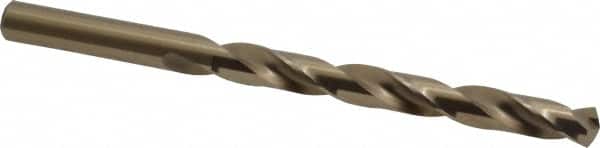 Interstate - Letter O 135° Cobalt Jobber Drill - Bright Finish, Right Hand Cut, Spiral Flute, 4-1/2" OAL, Split Point - Benchmark Tooling