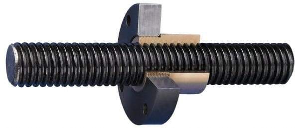 Keystone Threaded Products - 1-1/4-5 Acme, 6' Long, Alloy Steel Precision Acme Threaded Rod - Left Hand Thread, 2C Fit - Benchmark Tooling