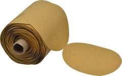 3M - 5" Diam, 150 Grit FEPA, Aluminum Oxide Adhesive PSA Disc - Very Fine Grade, Gold, A Weighted Backing, Flexible, Use with Random Orbital Sanders - Benchmark Tooling