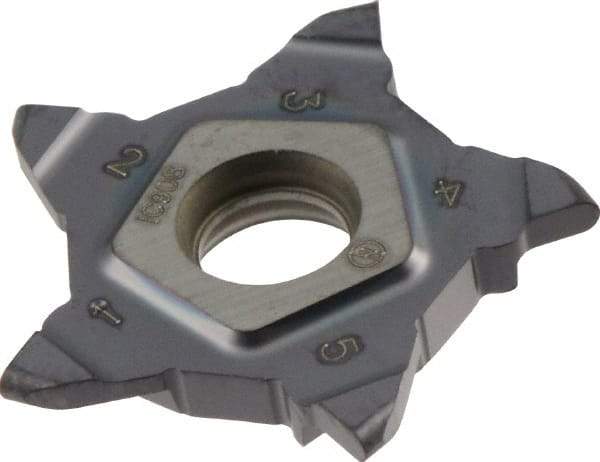 Iscar - 24N157079PENTA Grade IC908, 1/16" Cutting Width Carbide Grooving Insert - 0.118" Max Depth of Cut, Right Hand, 0.031" Corner Radius, TiAlN Finish - Benchmark Tooling