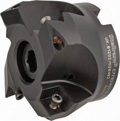 Kennametal - 2-1/2" Cut Diam, 0.098" Max Depth, 1" Arbor Hole, 4 Inserts, XD 12 Insert Style, Indexable Copy Face Mill - C7792VXD12-A2.50Z04R Cutter Style, 1.574" High, Through Coolant, Series 7792 - Benchmark Tooling