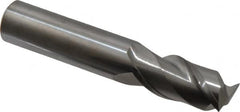 Accupro - 16mm, 32mm LOC, 16mm Shank Diam, 89mm OAL, 2 Flute, Solid Carbide Square End Mill - Single End, Uncoated, Spiral Flute, 40° Helix, Centercutting, Right Hand Cut, Right Hand Flute - Benchmark Tooling