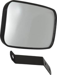 PRO-SAFE - Indoor & Outdoor Rectangular Vehicle/Utility Safety, Traffic & Inspection Mirrors - Glass Lens, 4" High - Benchmark Tooling