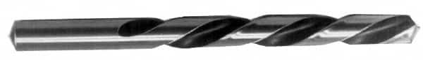 Chicago-Latrobe - #5 118° High Speed Steel Jobber Drill - Bright Finish, Left Hand Cut, Spiral Flute, Straight Shank, 3-3/4" OAL, Standard Point - Benchmark Tooling