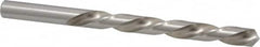 Made in USA - 3/8" 118° High Speed Steel Jobber Drill - Bright Finish, Left Hand Cut, Spiral Flute, Straight Shank, 5" OAL, Standard Point - Benchmark Tooling