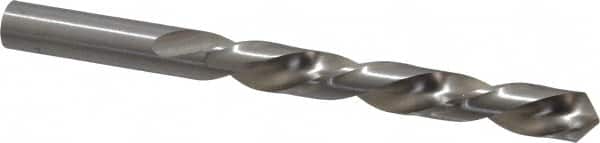 Made in USA - 31/64" 118° High Speed Steel Jobber Drill - Bright Finish, Left Hand Cut, Spiral Flute, Straight Shank, 5-7/8" OAL, Standard Point - Benchmark Tooling
