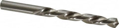 Made in USA - 1/2" 118° High Speed Steel Jobber Drill - Bright Finish, Left Hand Cut, Spiral Flute, Straight Shank, 6" OAL, Standard Point - Benchmark Tooling