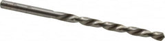 Made in USA - #18 118° High Speed Steel Jobber Drill - Bright Finish, Left Hand Cut, Spiral Flute, Straight Shank, 3-1/4" OAL, Standard Point - Benchmark Tooling