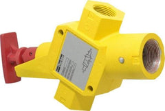 Parker - 1" NPT Safety Lockout Valve - 3-Way, 2 Position, Handle, 9.5 CV Rate, 250 Max psi & 160°F Max Temp - Benchmark Tooling