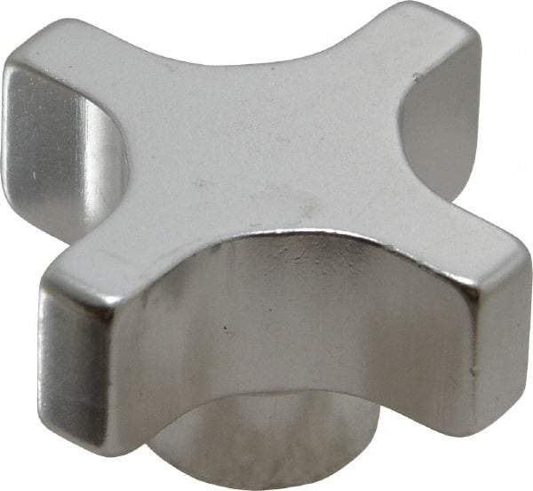 Gibraltar - 38.1mm Head Diam, 4 Point Lobed Knob - Aluminum - Benchmark Tooling