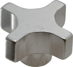Gibraltar - 38.1mm Head Diam, 4 Point Lobed Knob - Aluminum - Benchmark Tooling