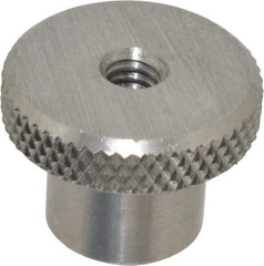 Gibraltar - 1" Head, Knurled Knob - Tapped Thru, Stainless Steel - Benchmark Tooling