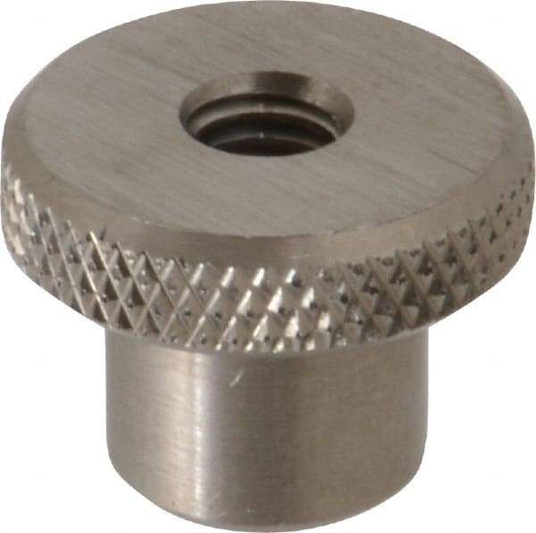 Gibraltar - 1" Head, Knurled Knob - Tapped Thru, Stainless Steel - Benchmark Tooling