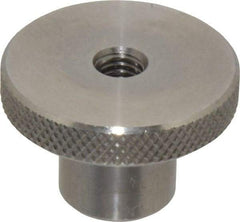 Gibraltar - 1-1/2" Head, Knurled Knob - Tapped Thru, Stainless Steel - Benchmark Tooling