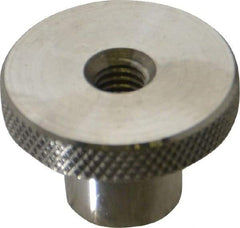 Gibraltar - 1-1/2" Head, Knurled Knob - Tapped Thru, Stainless Steel - Benchmark Tooling