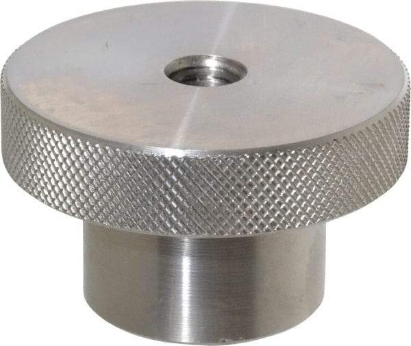 Gibraltar - 2-1/2" Head, Knurled Knob - Tapped Thru, Stainless Steel - Benchmark Tooling
