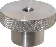 Gibraltar - 2-1/2" Head, Knurled Knob - Tapped Thru, Stainless Steel - Benchmark Tooling
