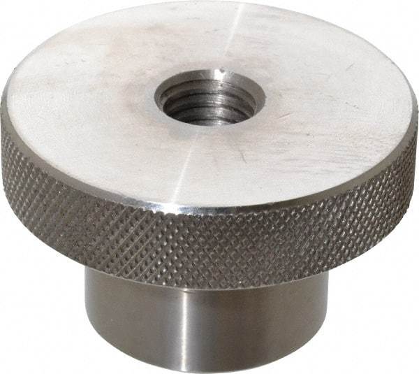 Gibraltar - 2-1/2" Head, Knurled Knob - Tapped Thru, Stainless Steel - Benchmark Tooling