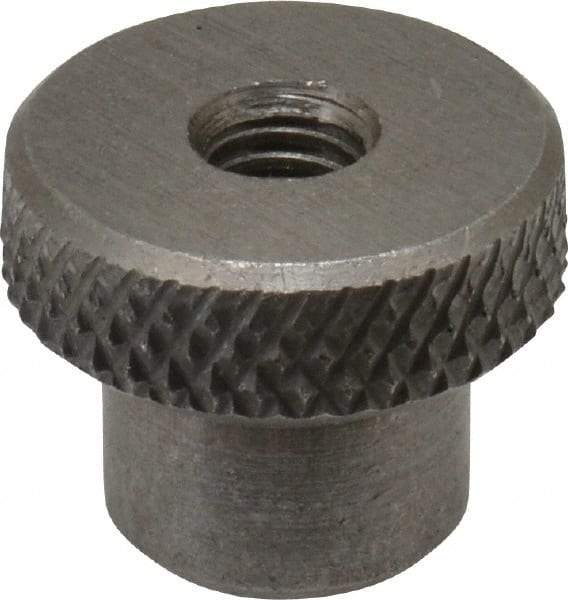 Gibraltar - 19mm Head, Knurled Knob - Tapped Thru, Stainless Steel - Benchmark Tooling