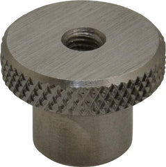 Gibraltar - 25.4mm Head, Knurled Knob - Tapped Thru, Stainless Steel - Benchmark Tooling