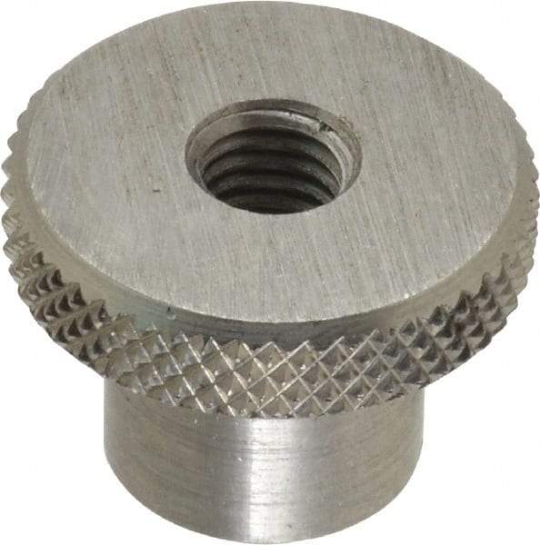 Gibraltar - 25.4mm Head, Knurled Knob - Tapped Thru, Stainless Steel - Benchmark Tooling