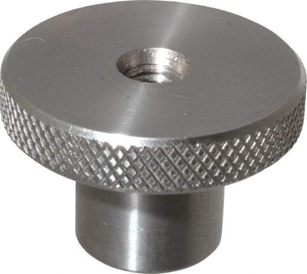 Gibraltar - 38.1mm Head, Knurled Knob - Tapped Thru, Stainless Steel - Benchmark Tooling