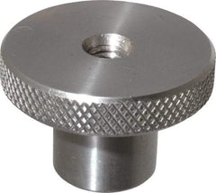 Gibraltar - 38.1mm Head, Knurled Knob - Tapped Thru, Stainless Steel - Benchmark Tooling