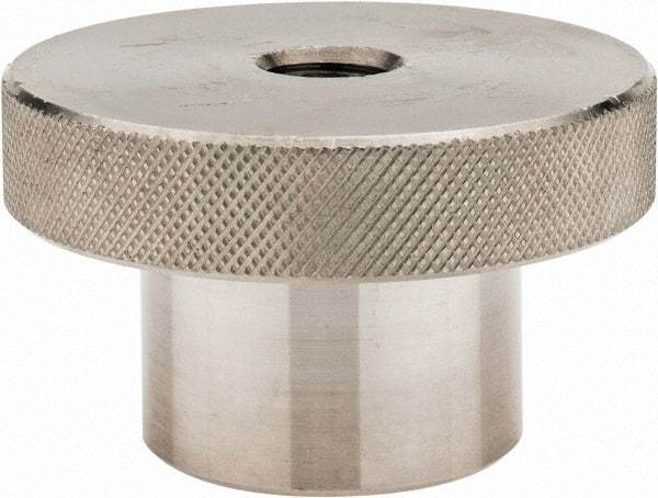 Gibraltar - 76.2mm Head, Knurled Knob - Tapped Thru, Stainless Steel - Benchmark Tooling