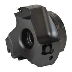 Kennametal - 3 Inserts, 3" Cut Diam, 1" Arbor Diam, 0.394" Max Depth of Cut, Indexable Square-Shoulder Face Mill - 0/90° Lead Angle, 1-3/4" High, BGHX 15L5... Insert Compatibility, Series Fix-Perfect - Benchmark Tooling