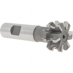 Whitney Tool Co. - 5/32" Radius, 5/16" Circle Diam, 1-5/16" Cutter Diam, 5/8" Cutting Width, Shank Connection, Concave Radius Cutter - 3/4" Shank Diam, 3-1/2" OAL, Carbide-Tipped, Uncoated, Profile Ground, 6 Teeth, Weldon Flat - Benchmark Tooling