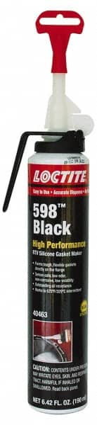 Loctite - 190mL Gasket Maker - 200°F Max, Black, Comes in Aerosol Can - Benchmark Tooling