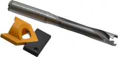 Kennametal - 12 to 12.49mm Diam, 5xD, 62.48mm Max Depth, 1/2" Shank Diam, 76.45mm Flute, 127mm OAL, Replaceable Tip Drill - KTIP04844HP Insert, N Seat Size, Series KenTIP - Benchmark Tooling