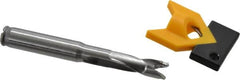 Kennametal - 10 to 10.49mm Diam, 3xD, 31.5mm Max Depth, 7/16" Shank Diam, 41.4mm Flute, 92.08mm OAL, Replaceable Tip Drill - KTIP03946HP Insert, J Seat Size, Series KenTIP - Benchmark Tooling