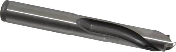 Kennametal - 14 to 14.49mm Diam, 3xD, 43.43mm Max Depth, 9/16" Shank Diam, 57.66mm Flute, 114.3mm OAL, Replaceable Tip Drill - KTIP05625HP Insert, R Seat Size, Series KenTIP - Benchmark Tooling