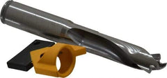 Kennametal - 16 to 16.99mm Diam, 3xD, 51.05mm Max Depth, 11/16" Shank Diam, 65.79mm Flute, 123.83mm OAL, Replaceable Tip Drill - KTIP1600HPM Insert, U Seat Size, Series KenTIP - Benchmark Tooling
