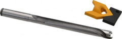 Kennametal - 11 to 11.49mm Diam, 8xD, 92mm Max Depth, 7/16" Shank Diam, 111.3mm Flute, 158.75mm OAL, Replaceable Tip Drill - KTIP04375HP Insert, L Seat Size, Series KenTIP - Benchmark Tooling