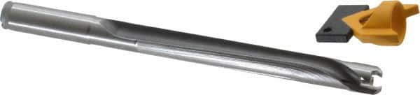 Kennametal - 14 to 14.49mm Diam, 8xD, 116mm Max Depth, 9/16" Shank Diam, 136.4mm Flute, 187.33mm OAL, Replaceable Tip Drill - KTIP05625HP Insert, R Seat Size, Series KenTIP - Benchmark Tooling