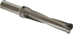 Kennametal - 5-1/4" Max Drill Depth, 4xD, 1.3126" Diam, Indexable Insert Drill - 2 Inserts, 1-1/4" Shank Diam, Straight Shank - Benchmark Tooling