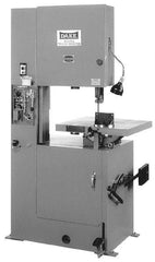 Dake - 19-1/2 Inch Throat Capacity, Variable Speed Pulley Vertical Bandsaw - 50 to 500 SFPM, 1-1/2 HP, Three Phase - Benchmark Tooling